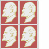 Lenin, USSR, CCCP, Soviet Union, Communism Aufkleber (Vorderseite)