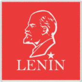Lenin, USSR, CCCP, Soviet Union, Communism Aufkleber (Vorderseite)