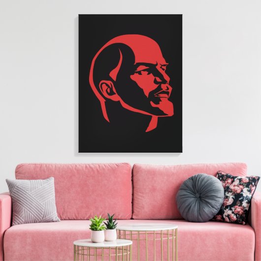 Lenin, USSR, CCCP, Soviet Union, Communism Leinwanddruck (Insitu (Wohnzimmer))
