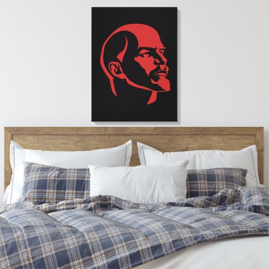 Lenin, USSR, CCCP, Soviet Union, Communism Leinwanddruck (Insitu (Schlafzimmer))
