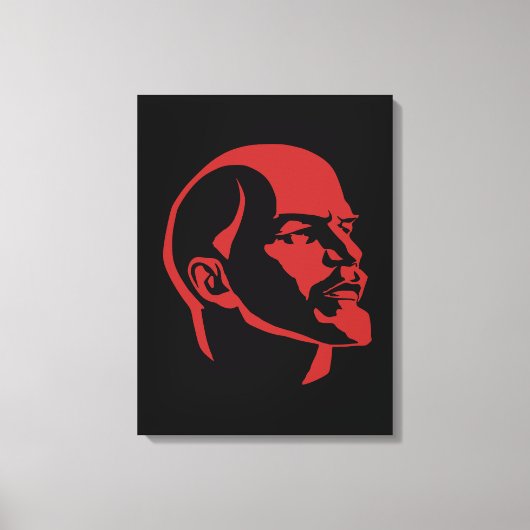 Lenin, USSR, CCCP, Soviet Union, Communism Leinwanddruck (Vorderseite)