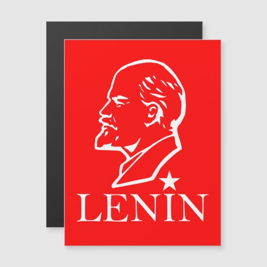 Lenin, USSR, CCCP, Soviet Union, Communism Magneteinladung (Vorne/Hinten)