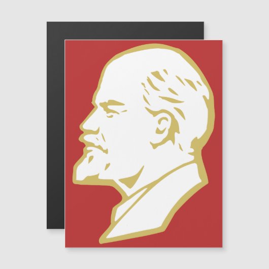 Lenin, USSR, CCCP, Soviet Union, Communism Magneteinladung (Vorne/Hinten)