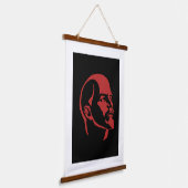 Lenin, USSR, CCCP, Soviet Union, Communism Wandteppich Mit Holzrahmen (Gewinkelt)