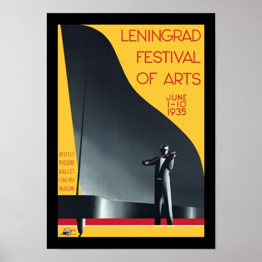 Leningrad Festival of the Arts Poster (Vorne)