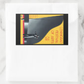 Leningrad Festival of the Arts Rechteckiger Aufkleber (Tasche)