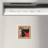 Leningrad Travel Poster Magnet (In Situ (Geschirrspüler))