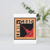 Leningrad Travel Poster Postkarte (Stehend Vorderseite)