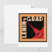 Leningrad Travel Poster Postkarte (Vorne/Hinten)