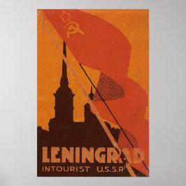 Leningrad UdSSR Sowjetunion Russland Reisen Poster