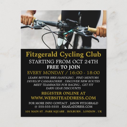 Lenker, Flyer für Cycling Club-Werbung (Vorne)