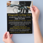 Lenker, Flyer für Cycling Club-Werbung (Hand)