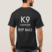 Lenker K9 behalten zurück grundlegende T T-Shirt (Rückseite)
