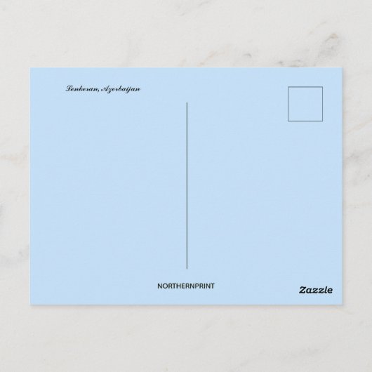 Lenkeran Aserbaijan Postkarte (Rückseite)
