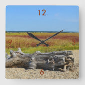 Lenkholzhalterung Quadratische Wanduhr (Vorderseite)