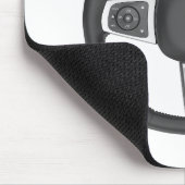 Lenkrad aus Autoleder Mousepad (Ecke)