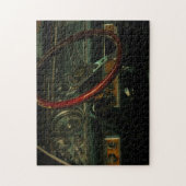 Lenkrad des klassischen Alt-Auto-Armaturenbretts Puzzle (Vertikal)