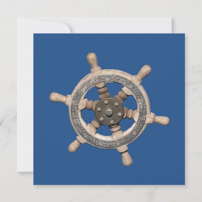 Lenkrad des Schiffes (Vorderseite)