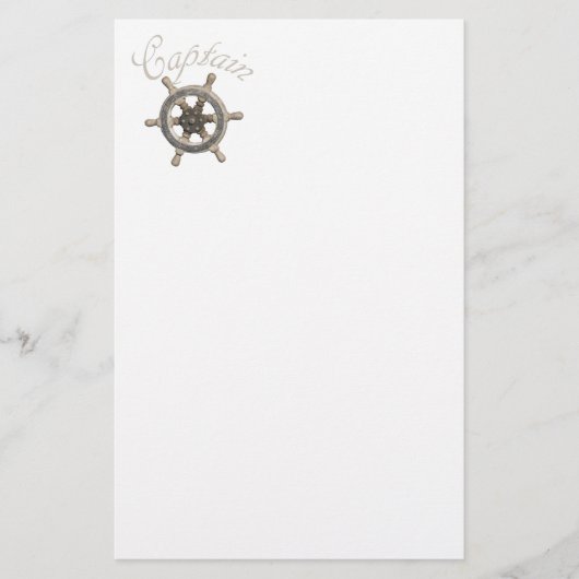 Lenkrad des Schiffes Briefpapier (Vorderseite)