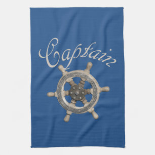 Lenkrad des Schiffes Geschirrtuch