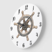 Lenkrad des Schiffes Große Wanduhr (Winkel)