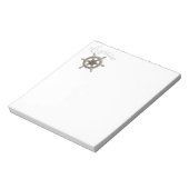 Lenkrad des Schiffes Notizblock (Rotiert)