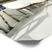 Lenkrad des Schiffes Poster (Ecke)