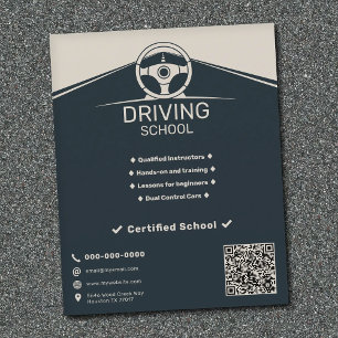 Lenkrad - Fahrschule Flyer