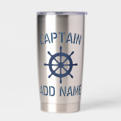 Lenkrad-Glas für Schiffsführer Thermobecher (Links)