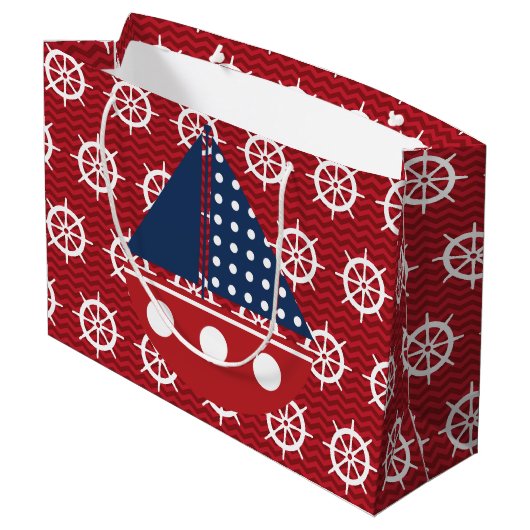 Lenkrad Große Geschenktüte (Rückseite Schrägansicht)