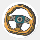 Lenkrad Runder Aufkleber (Vorderseite)