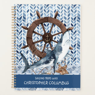 Lenkrad und Hai Planer