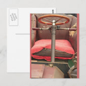 Lenkrad und Vorsitz Postkarte (Vorne/Hinten)