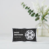 Lenkradhalterung aus schwarzem Damassohle Handyman Visitenkarte (Stehend Vorderseite)