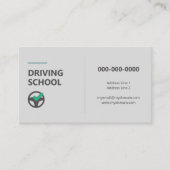 Lenkradsymbol - Fahrschule Visitenkarte (Vorderseite)
