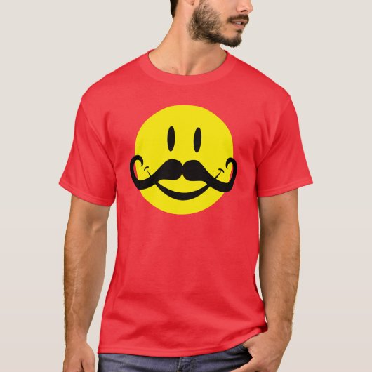 Lenkstangen-Schnurrbart T-Shirt (Vorderseite)