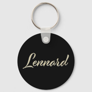 Lennard whitegold Button Name Schlüsselanhänger