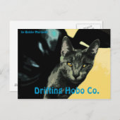 Lennon Cat Postcard Drifting Hobo co. Postkarte (Vorne/Hinten)