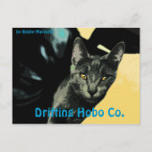 Lennon Cat Postcard Drifting Hobo co. Postkarte (Vorderseite)