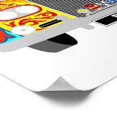 Lennon Classic Painted Psychedelic Car Poster (Ecke)