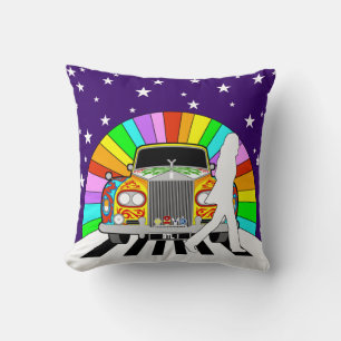 Lennon Psychedelic Painted Classic Cushion Kissen