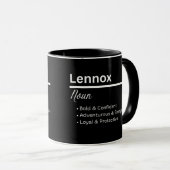 Lennox Boy Name Definition Personalized Mug Tasse (VorderseiteRechts)
