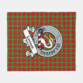 Lennox Clan Abzeichen Tartan Kariert Fleecedecke (Vorderseite (Horizontal))