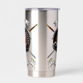 Lennox Clan Abzeichen Tartan & Schwerter Thermobecher (Links)
