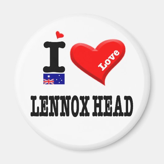 LENNOX-KOPF - I-Liebe Magnet (Vorne)
