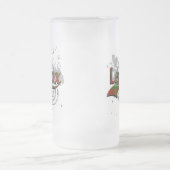 Lennox Tartan Grunge Mattglas Bierglas (Mittel)