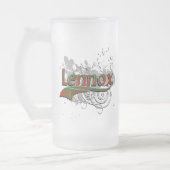 Lennox Tartan Grunge Mattglas Bierglas (Links)