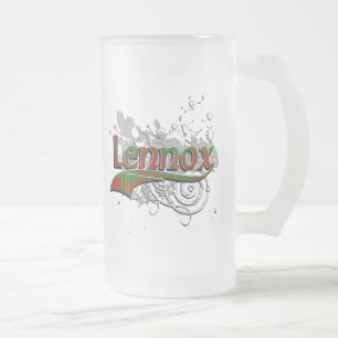 Lennox Tartan Grunge Mattglas Bierglas