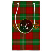 Lennox Tartan und Monogramm Kleine Geschenktüte (Vorderseite)