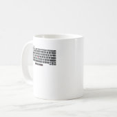 Lenovo Thinkpad Tastaturlayout-Tasse Kaffeetasse (Vorderseite Links)